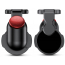 Dodatkowe przyciski bumpery Joystick Gamepad do PUBG Fortnite Baseus Red Dot Mobile czarno / czerwone