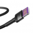 Kabel dwustronny USB do USB-C Baseus Cafule FCP QC 3.0 5A 1m czarny