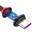 Kabel Baseus Purple Ring USB-C FCP QC 3.0 1m 5A czarny