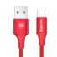 Kabel Baseus Rapid Series LED USB-C z podświetleniem 1m 2A czerwony