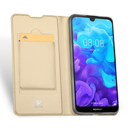 Etui z klapką magnes DUX DUCIS Skin Pro do Huawei Y5 2019 / Honor 8S złote