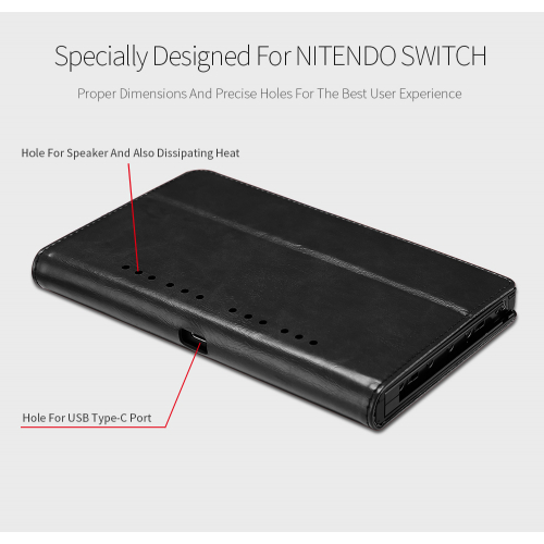 Etui z klapką magnes flip Dux Ducis do Nintendo Switch czarne