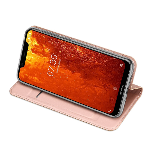 Etui z klapką magnes DUX DUCIS Skin Pro do Nokia 8.1 / X7 różowe