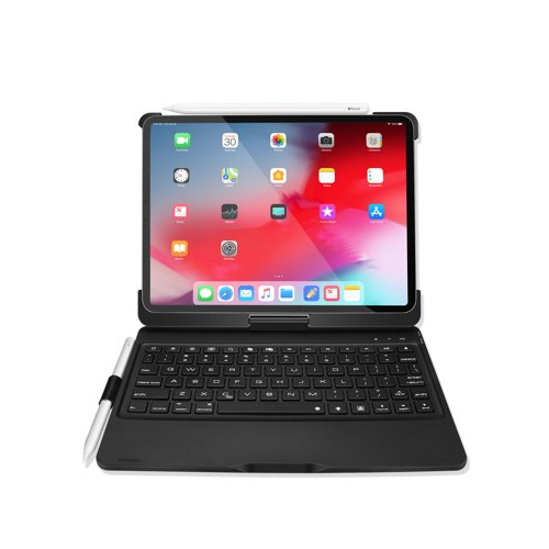 Etui Dux Ducis z bezprzewodową klawiaturą Bluetooth do Apple iPad Pro 11 2018 czarne