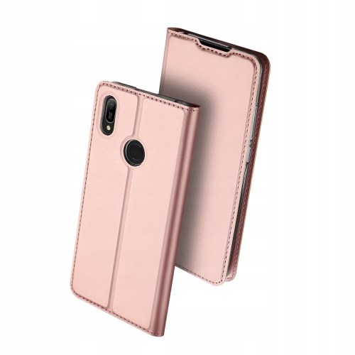 Etui z klapką magnes DUX DUCIS Skin Pro do Huawei Y6 2019 / Y6 Pro 2019 różowe złoto