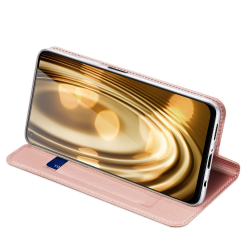 Etui z klapką DUX DUCIS Skin Pro do Huawei P40 Lite różowe złoto