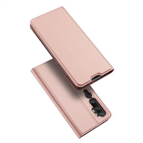 Etui z klapką DUX DUCIS Skin Pro do Xiaomi Mi Note 10 różowe złoto