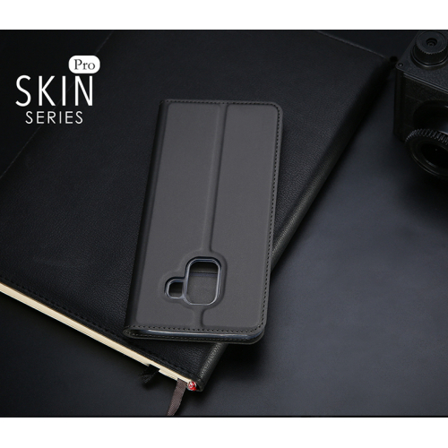 Etui z klapką magnes DUX DUCIS Skin Pro do Samsung Galaxy J4 2018 szare