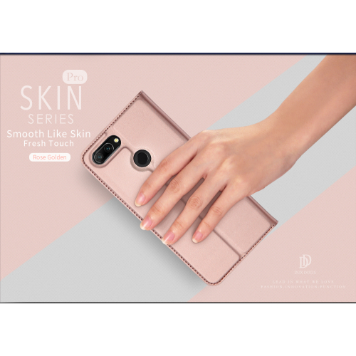 Etui z klapką magnes DUX DUCIS Skin Pro do Huawei Honor 10 Lite różowe