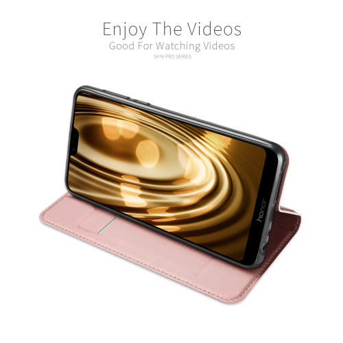 Etui z klapką magnes DUX DUCIS Skin Pro do Huawei Honor 10 Lite różowe