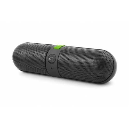 Głośnik bezprzewodowy Esperanza Piano Bluetooth FM czarno-zielony
