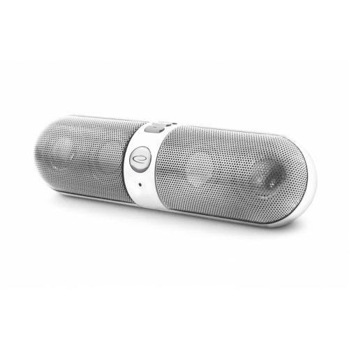 Głośnik bezprzewodowy Esperanza Piano Bluetooth FM biało-srebrny