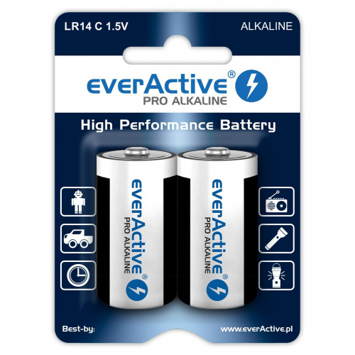 Baterie alkaliczne 2 sztuk everActive Pro C / LR14 (blister)