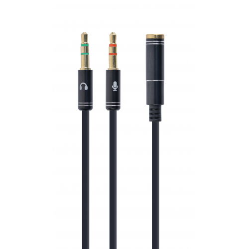 Rozdzielacz audio AUX Gembird słuchawki + mikrofon do kabel mini jack 3,5 mm