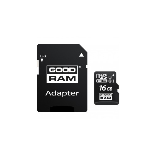 Karta pamięci GoodRam microSDHC Class 10 16GB + adapter