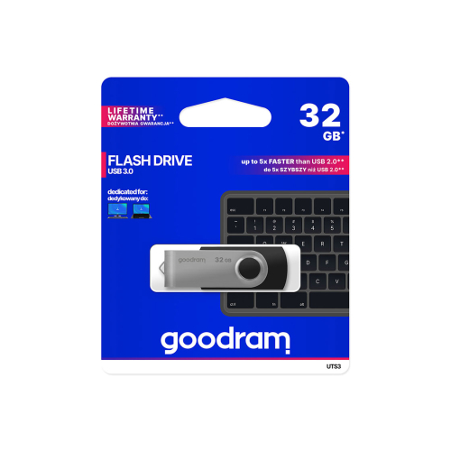 Pendrive GoodRam Twister Blue UME3 32GB USB 3.0 czarny