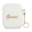 Etui GUESS Silicone Charm Heart Collection do Apple Airpods 1 / 2 biały