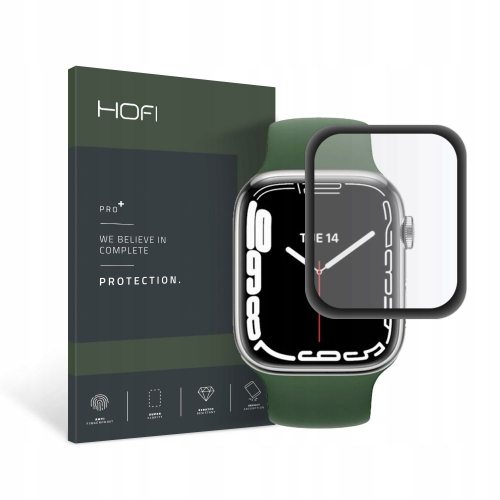 Szkło hybrydowe Hybrid Glass do Apple Watch 7 / 8 (45mm) czarne