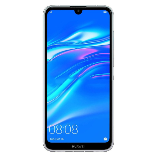 Oryginalne etui z klapką Flip Cover do Huawei Y6 2019 przezroczyste