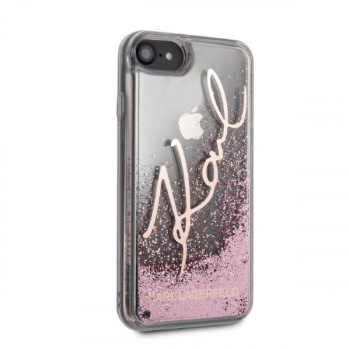 Etui Karl Lagerfeld Signature Glitter do Apple iPhone 7 / 8 / SE 2020
