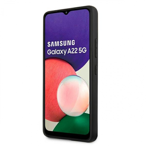 Etui KARL LAGERFELD Iconic Saffiano do Samsung Galaxy A22 5G czarne