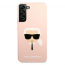 Etui Karl Lagerfeld Silicone Karl's Head do Samsung Galaxy S22 Plus różowe