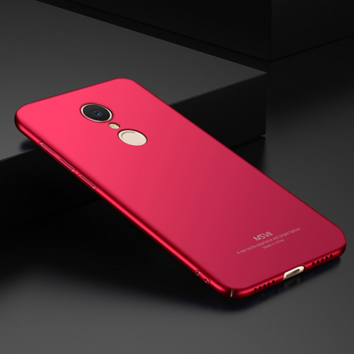 Cienkie etui 0,7 mm MSVII Simple do Xiaomi Redmi 5 Plus czerwony