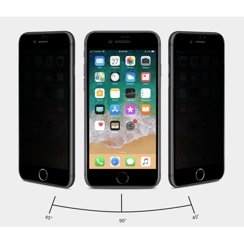 Szkło prywatyzujące Nillkin 3D AP+ Max Apple iPhone 8 Plus / 7 Plus białe