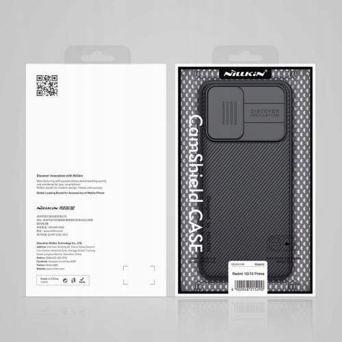 Etui NiLLKiN CamShield Case do Xiaomi Redmi 10 czarne