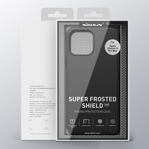 Etui NiLLKiN Super Frosted Shield Pro do iPhone 13 Pro Max czarne