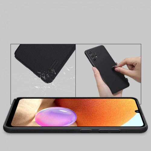 Etui NiLLKiN Frosted Shield do Samsung Galaxy A32 LTE / 4G czarne