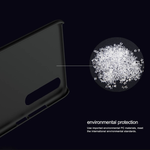 Etui plecki NILLKIN Frosted Shield do Huawei P20 Pro czarne + FOLIA