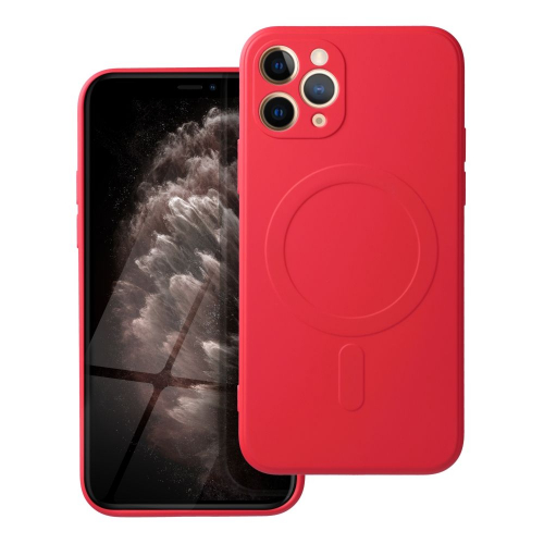 Etui Silicone Mag Cover do iPhone 11 Pro Max czerwony