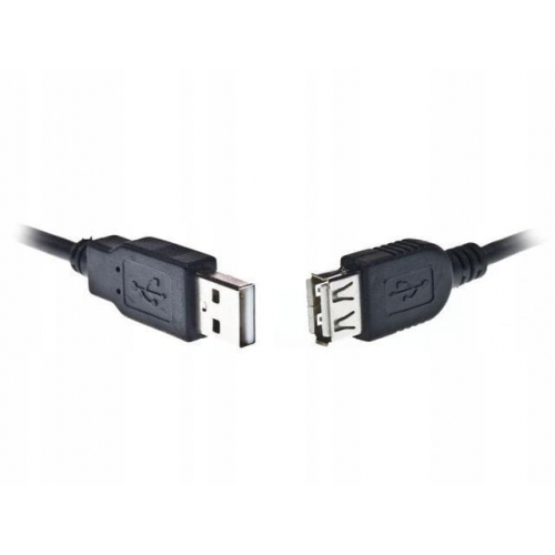 Przedłużacz USB-A M/F 2.0 Natec Extreme Media 1.8m czarny