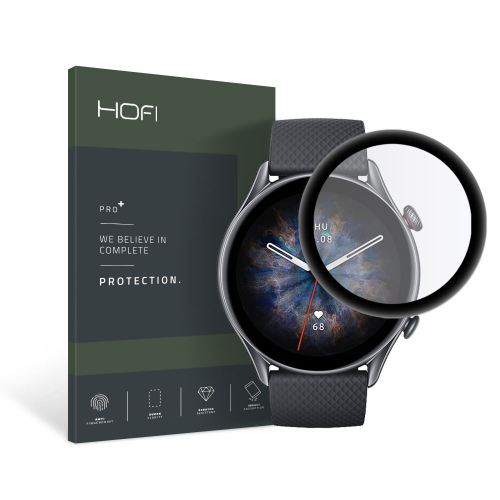 Szkło hybrydowe HOFI Hybrid Pro+ do Amazfit GTR 3 Pro czarne