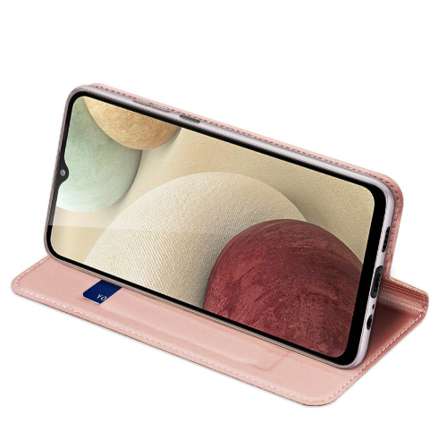 Etui z klapką DUX DUCIS Skin Pro do Samsung Galaxy A12 różowe