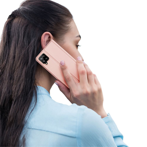 Etui z klapką DUX DUCIS Skin Pro do Samsung Galaxy A12 różowe