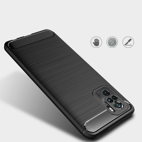 Etui Pancerne Karbon do Xiaomi Redmi Note 10 / 10S / Poco M5S czarne