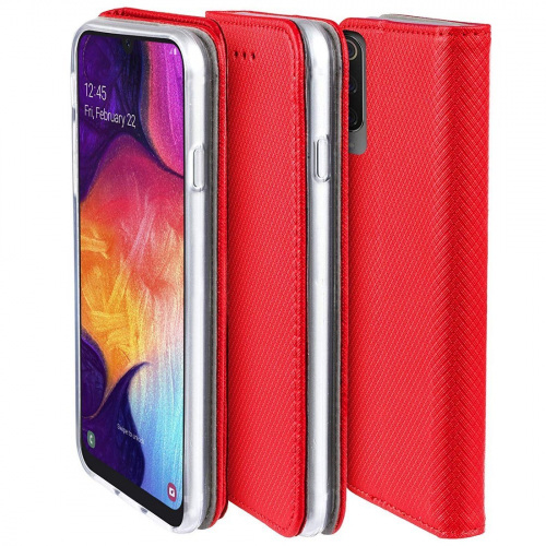 Etui magnetyczne z klapką Flip Magnet do Samsung Galaxy A51 czerwone