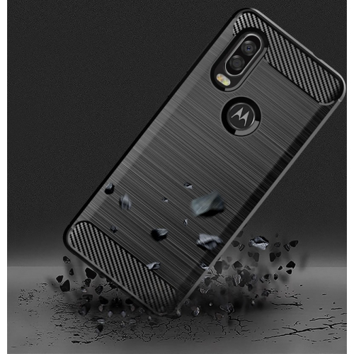 Etui pancerne KARBON do Motorola Moto One Zoom czarne