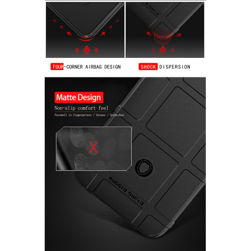 Etui pancerne Rugged Shield do Motorola Moto E6 Play czarne