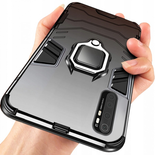 Pancerne etui do uchwytów magnetycznych Rugged Armor do Xiaomi Mi Note 10 czarne