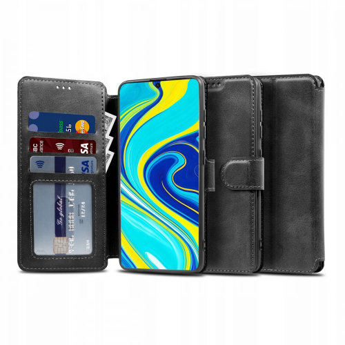 Etui Tech-Protect Wallet do Xiaomi Redmi Note 9S / 9 Pro / 9 Pro Max czarne