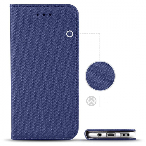 Etui magnetyczne z klapką Flip Magnet do Samsung Galaxy A71 niebieskie