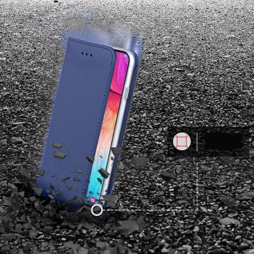 Etui magnetyczne z klapką Flip Magnet do Samsung Galaxy A71 niebieskie