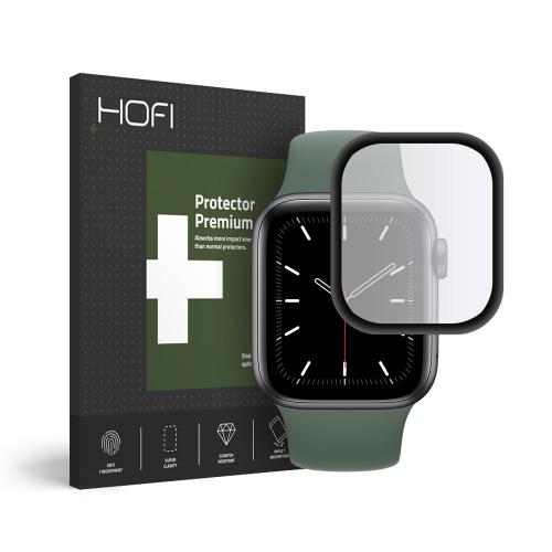 Szkło hybrydowe Hybrid Glass do Apple Watch 4 / 5 / 6 / SE (40mm) czarne