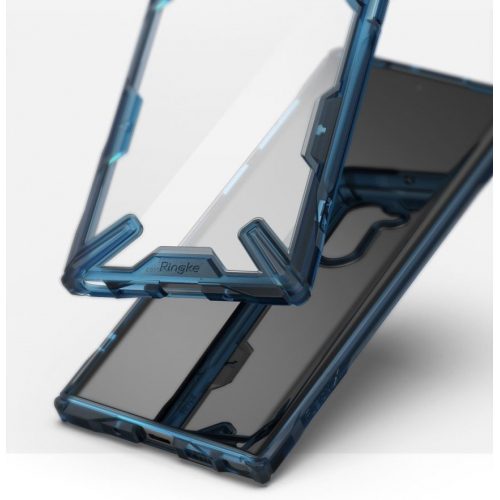 Pancerne etui Ringke Fusion X do Samsung Galaxy Note 10 niebieskie