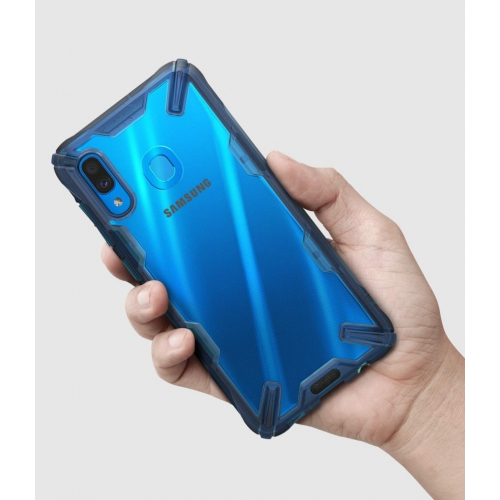 Etui Ringke Fusion-X do Samsung Galaxy A30 niebieski
