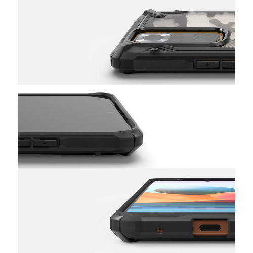 Pancerne etui Ringke Fusion X do Xiaomi Redmi Note 10 Pro moro