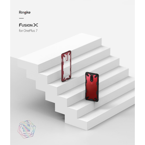 Etui Ringke Fusion-X do OnePlus 7 czarny